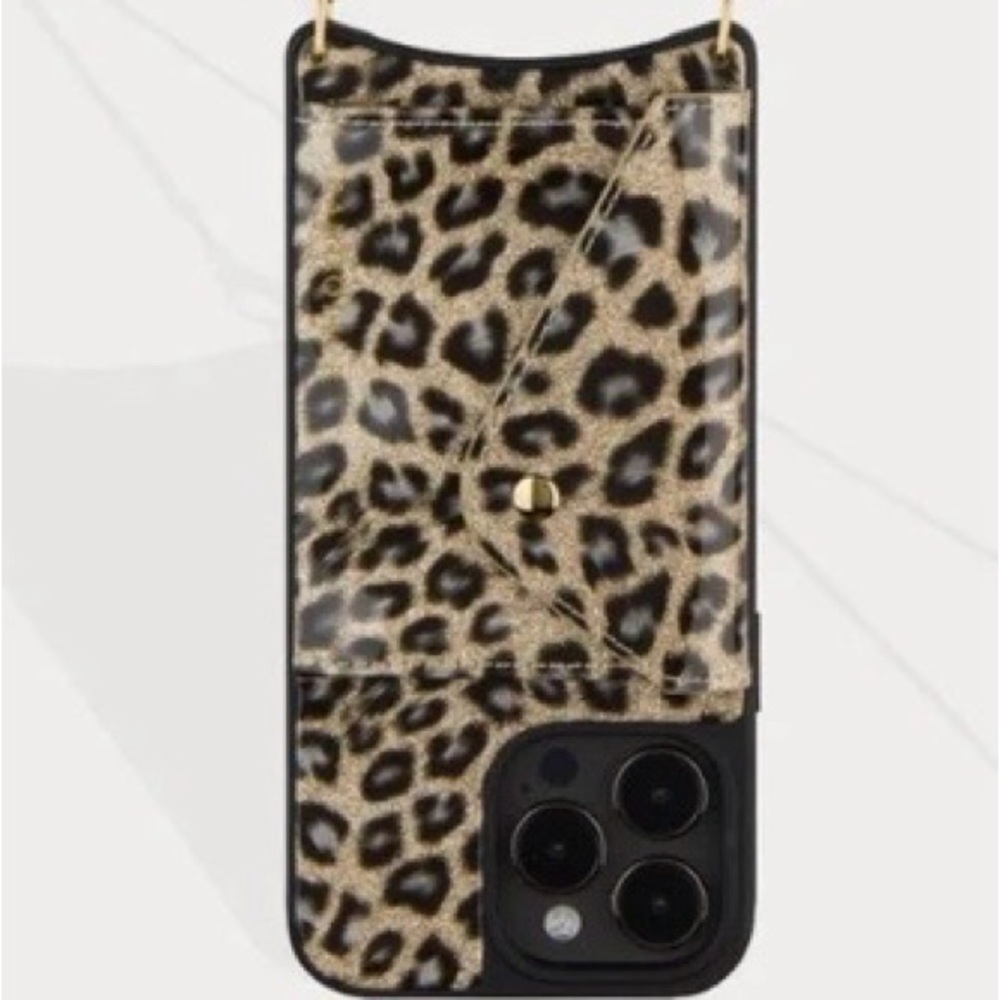 Bandolier Gia Gold Leopard Case - iPhone 13 Pro - Picture 3 of 9